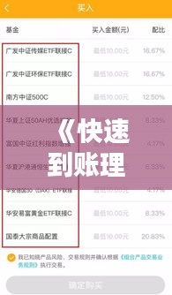 《快速到賬理財(cái)神器：盤(pán)點(diǎn)那些實(shí)時(shí)到賬的理財(cái)產(chǎn)品》