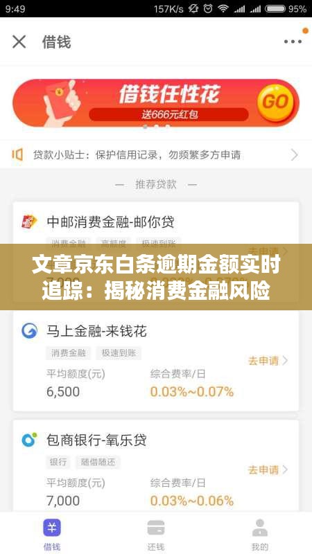 文章京東白條逾期金額實時追蹤：揭秘消費金融風(fēng)險