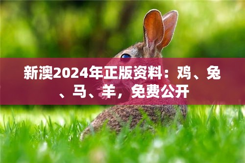 新澳2024年正版資料：雞、兔、馬、羊，免費公開