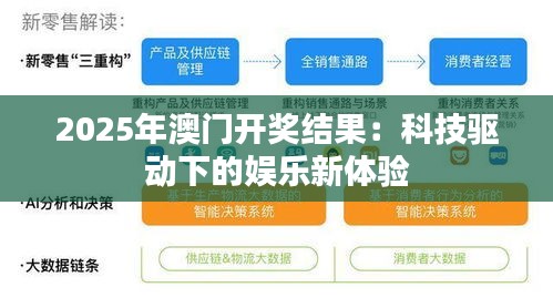 2025年澳門開獎(jiǎng)結(jié)果：科技驅(qū)動(dòng)下的娛樂新體驗(yàn)