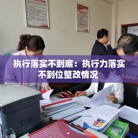 執(zhí)行落實不到底：執(zhí)行力落實不到位整改情況 