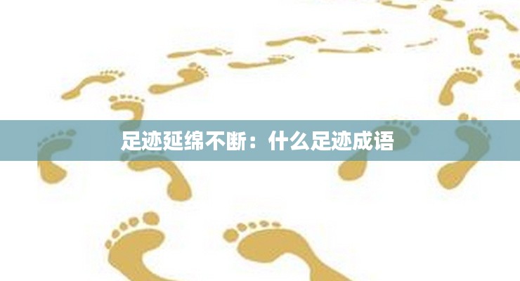 足跡延綿不斷：什么足跡成語 