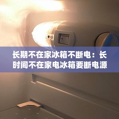 長期不在家冰箱不斷電：長時間不在家電冰箱要斷電源嗎 