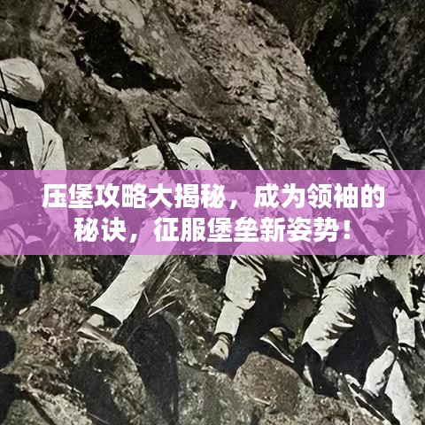 壓堡攻略大揭秘，成為領袖的秘訣，征服堡壘新姿勢！